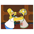 Simpsons Homer vs. Smithers Original Animation Cel